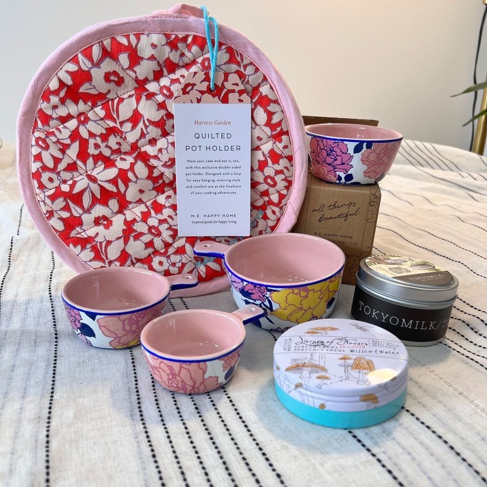 Margot Elena Bundle | Measuring Cups, Tokyo Milk Candle, Perfume Cream, Holder